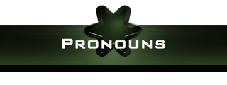 Pronouns Panel from Command Panels Theme.